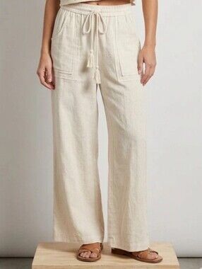 House of Harlow 1960 Revolve Boho  Linen Blend Wide Leg Pants
